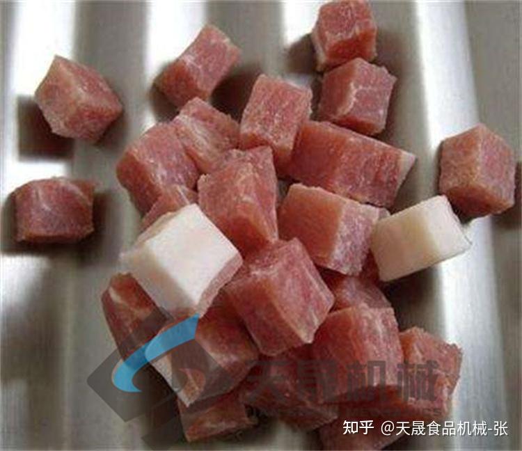 全自动三维冻肉切丁机,看如何将肉一次切成丁 - 知乎