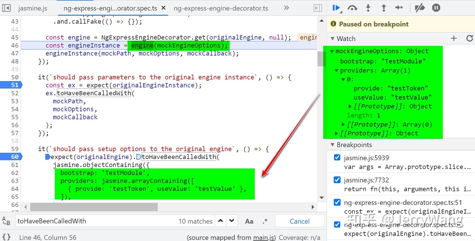jasmine.objectContaining 的单步调试 知乎