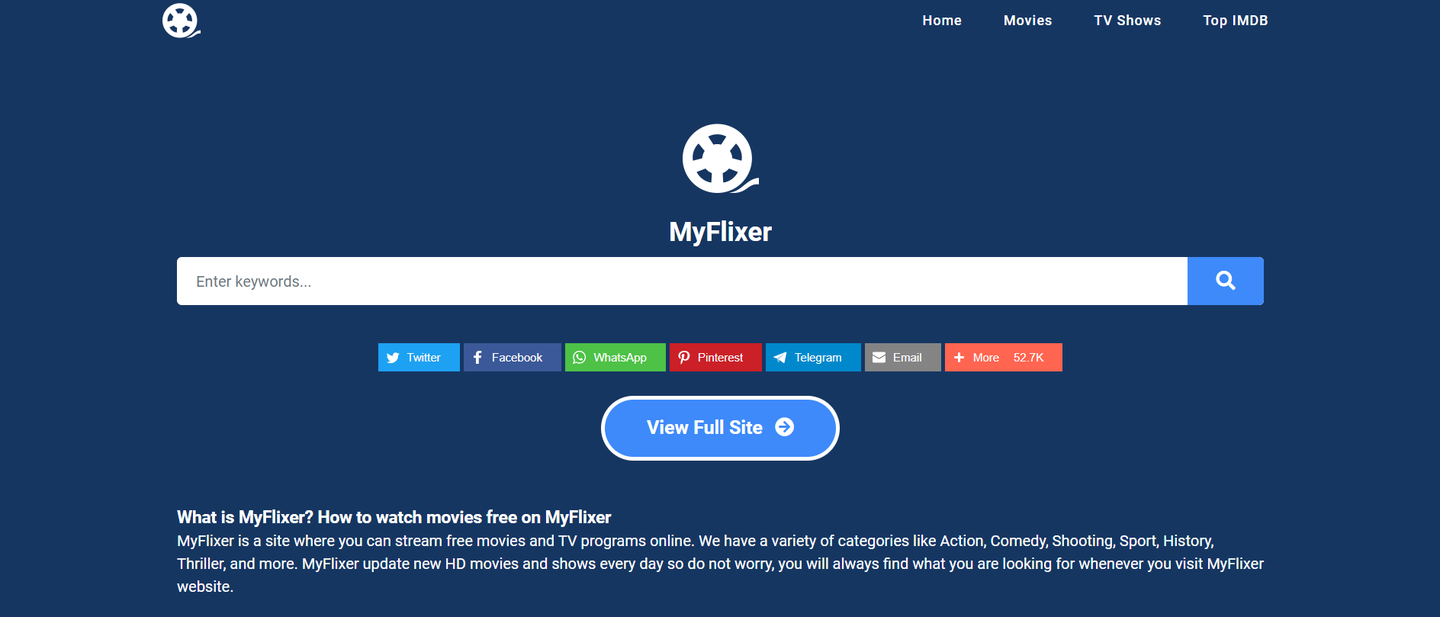 至外顶沦癌摔国媒肪平台—MyFlixer