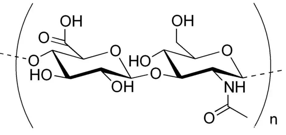 acid)又名玻尿酸,簡稱ha,是一種以二糖(由n-乙酰基-d-氨基葡萄糖和β