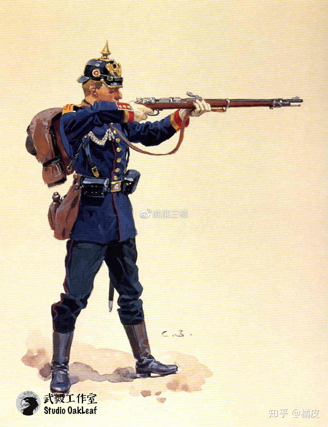 第37(西普鲁士)冯·斯坦梅茨燧发枪团下士注释:该团建于1818年