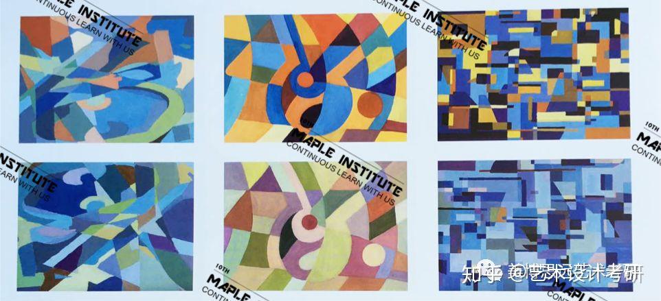 (5) 抽象色彩构成(4) 具象色彩构成(3) 颜色比例搭配(2) 色彩解构与