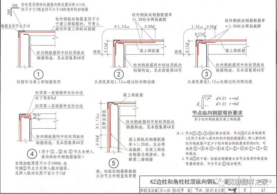 (1)內側縱筋直錨長度(≧lae)時:柱縱筋=柱高—當前層伸出地面的柱樁