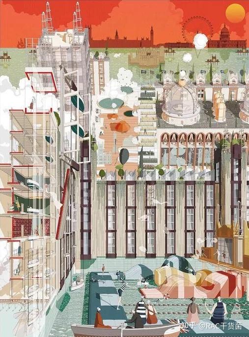 50张高赞插画风建筑效果图 - 知乎