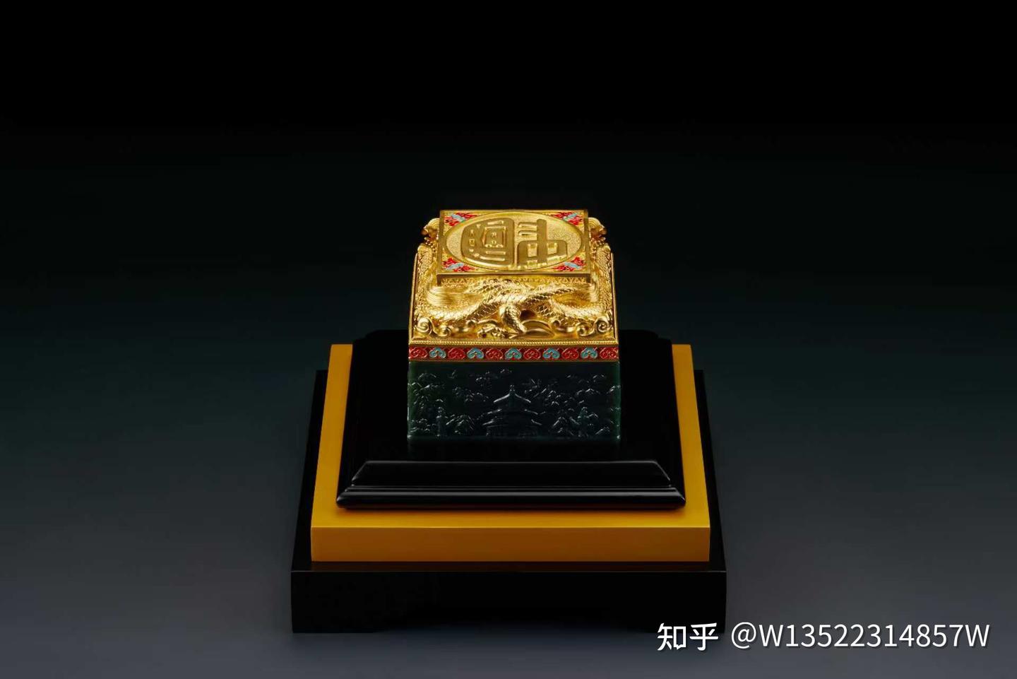 宋世义、王树文《东方巨龙·胜利宝玺》作为迄今首款且唯一一款“天圆地方”玺上玺 - 知乎