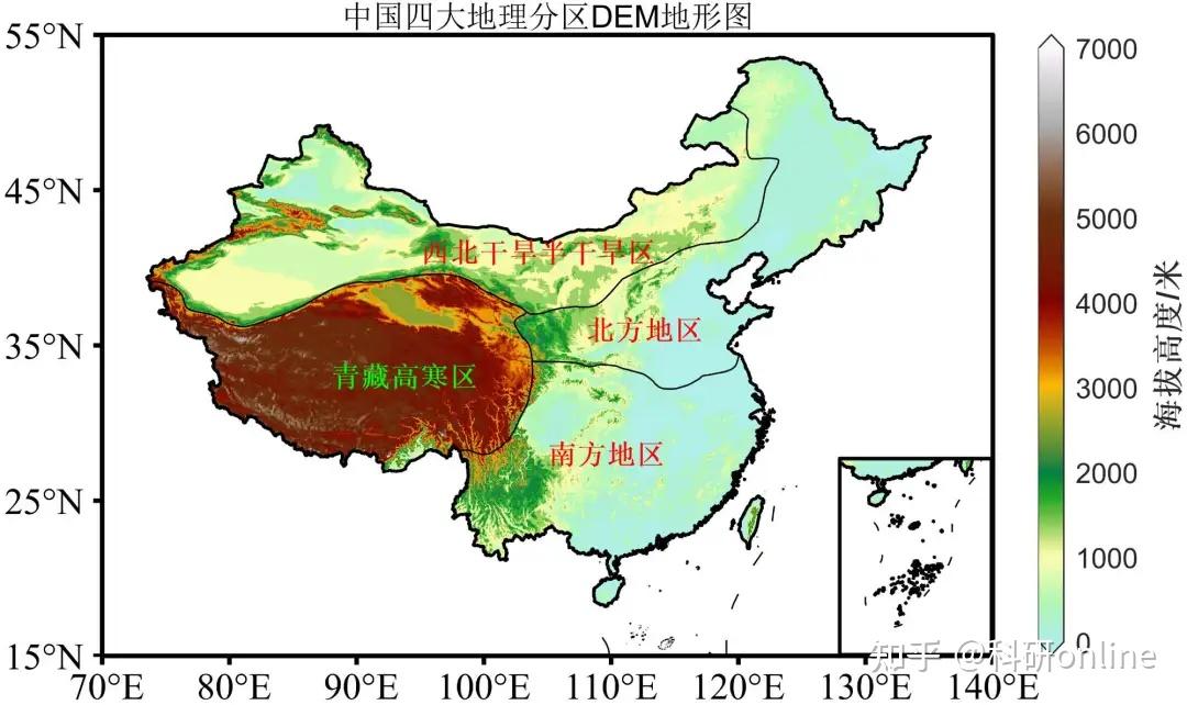 重磅推出!中国四大地理分区 - 知乎