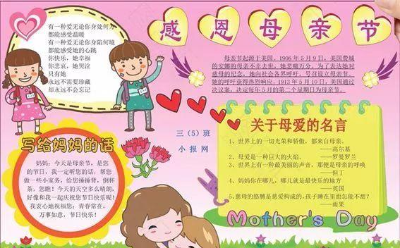 母亲节手抄报 | 手抄版模板合集+文字素材,孩子绝对不能错过!(母亲节手抄报简单易学图片)