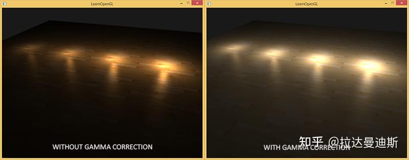 OpenGL - 教程 - 高级光照 - Gamma校正 - 知乎