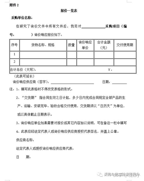 询价函模板 - 知乎