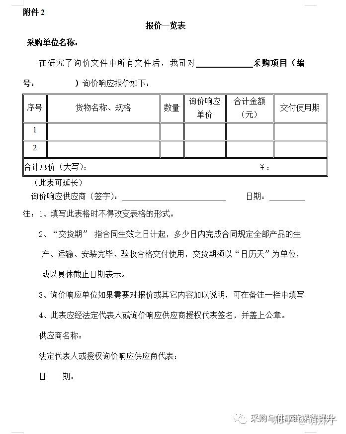 询价函模板 - 知乎