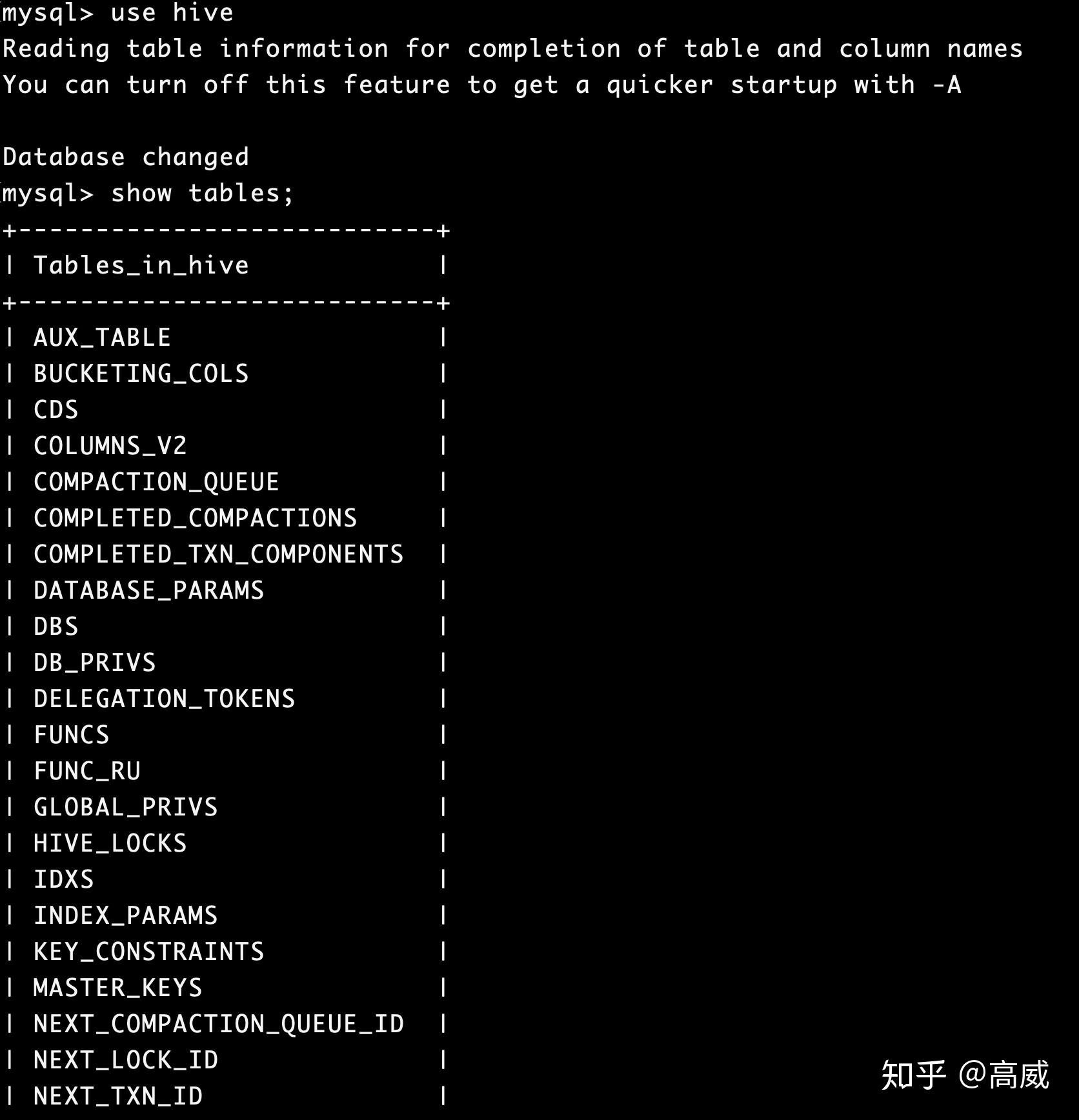 HIVE搭建和使用 知乎