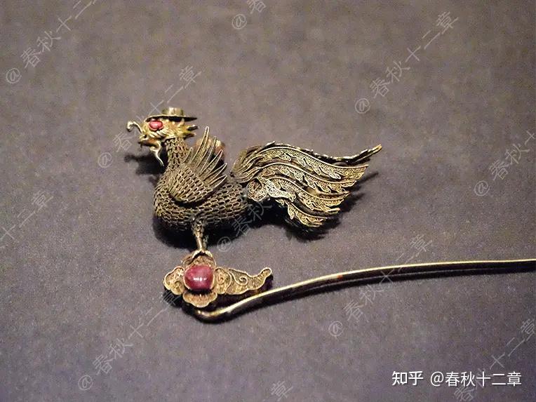 明代金累丝楼台人物首饰方寸中窥浮世繁华