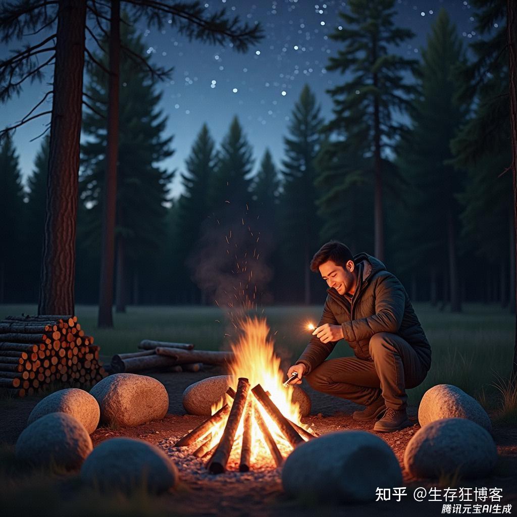 露营篝火的持续燃烧技巧 - 知乎
