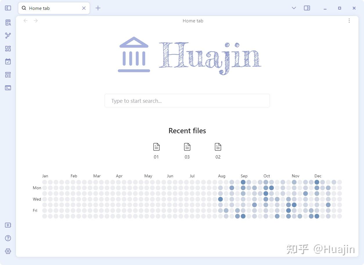 Obsidian 插件：Home Tab 多功能新标签页 - 知乎