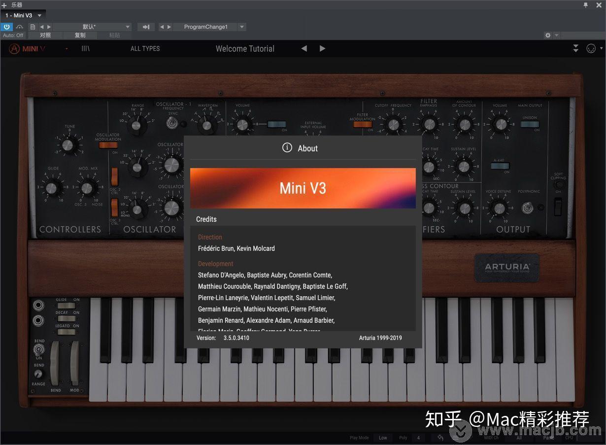 arturiaminiv3formac70年代复古音乐合成器