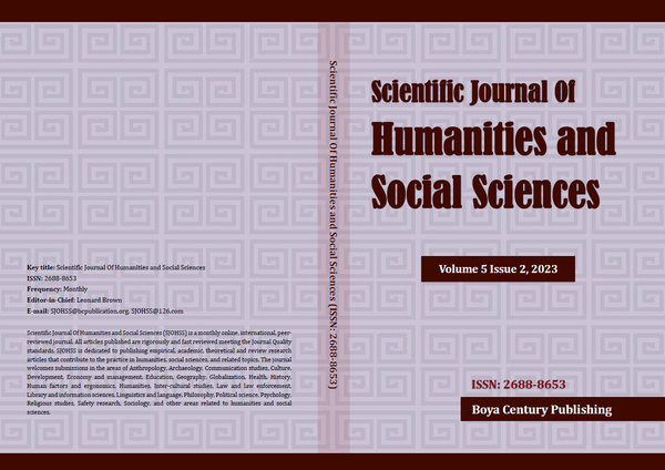 Scientific Journal Of Humanities And Social Sciences Sjohss Issn 2688 8653 知乎 