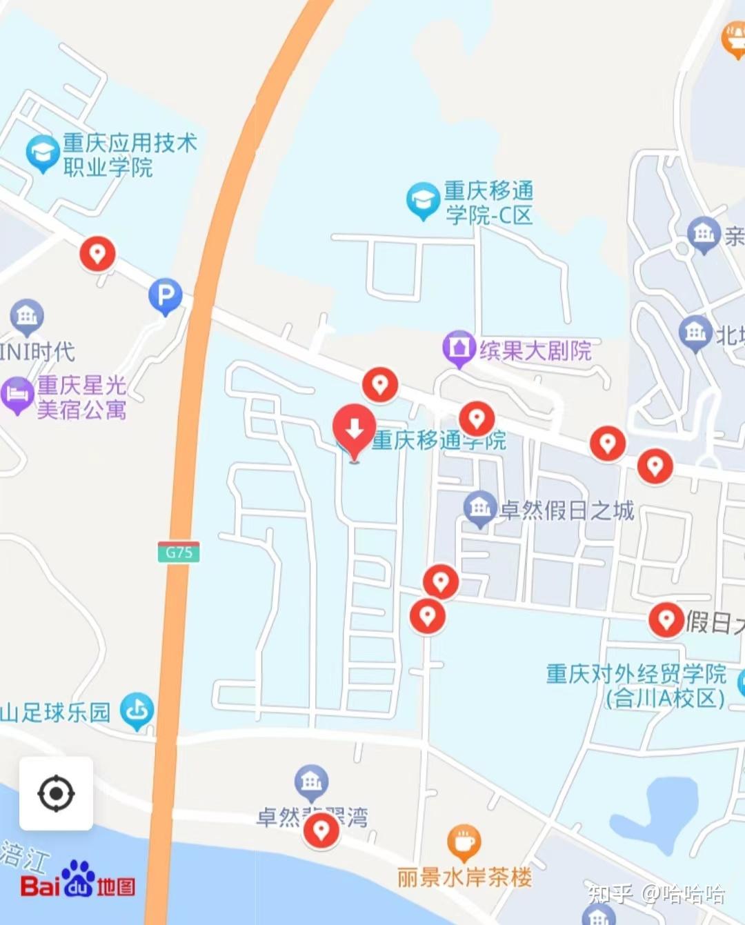 重庆移通学院学校地图图片