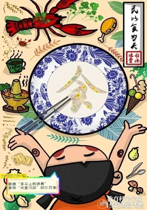 拒绝舌尖上的浪费绘画插画合集
