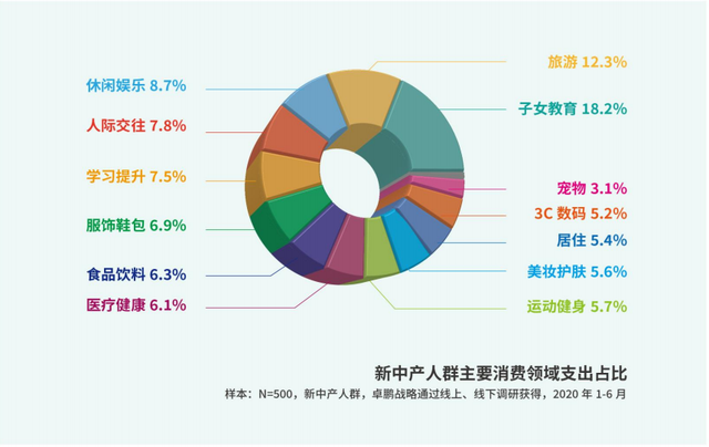 新中产人群消费结构