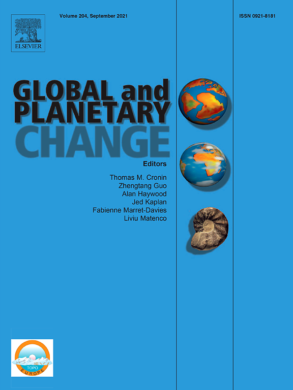 globaland planetary change是elsevier(愛思唯爾)出版社旗下刊物,於