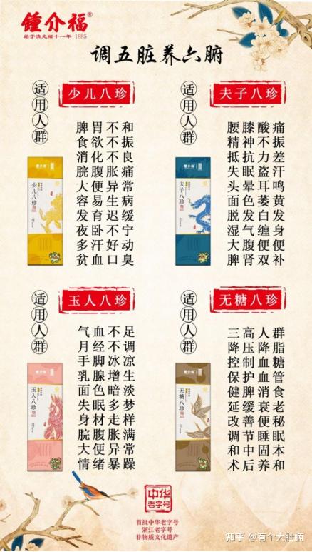 钟介福八珍糕研磨原粉,传承明清宫廷养方,道地药材分火炒制,原材预制