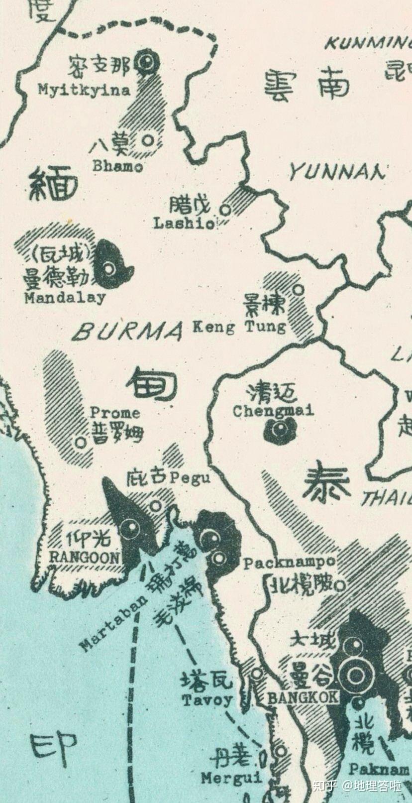 东南亚手绘地图图片