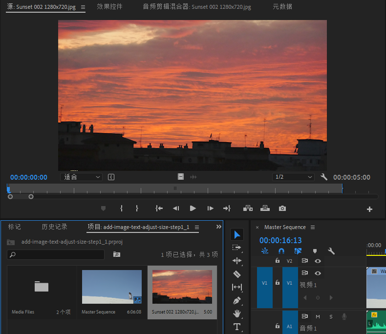 3天学会premiere完全自学教程处理图片文件
