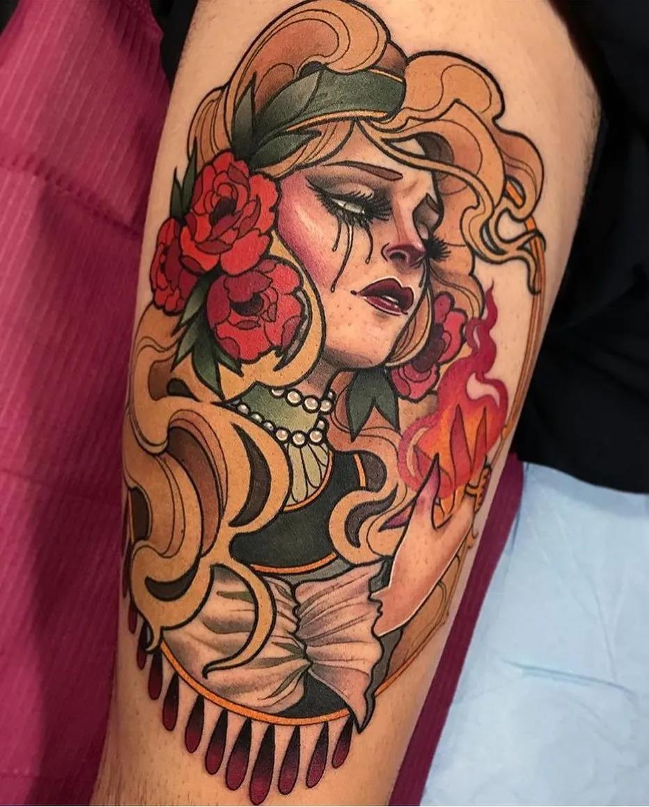 纹身风格丨neo-traditional 欧洲新传统 - 知乎