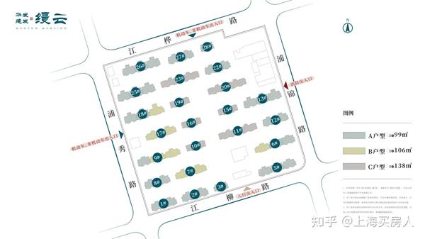 户型图曝光!闵行浦江「建发华发缦云」将推约99-182㎡3-4房!联动价6.8万/㎡! - 知乎