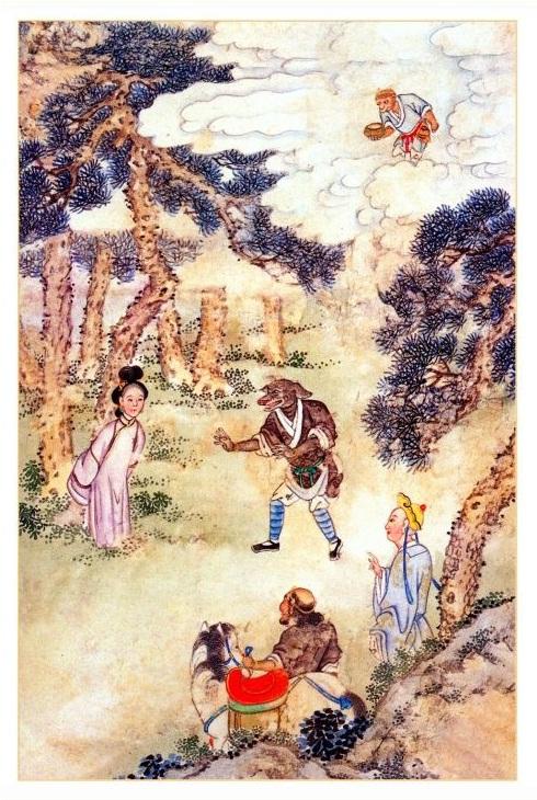 《西游记》原著(十套珍稀古画插图)第80~81回:黑松林,镇海寺,姹女花言