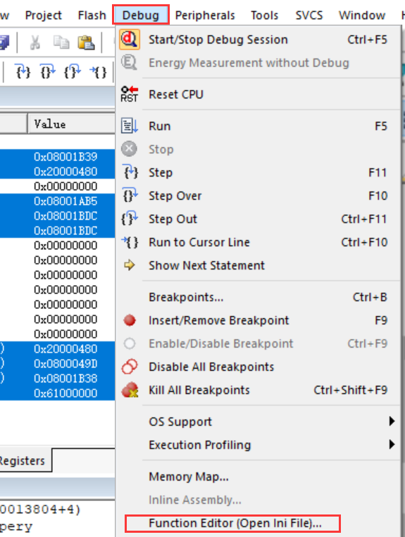 KEIL 调试的 ini 文件有什么用? - 知乎