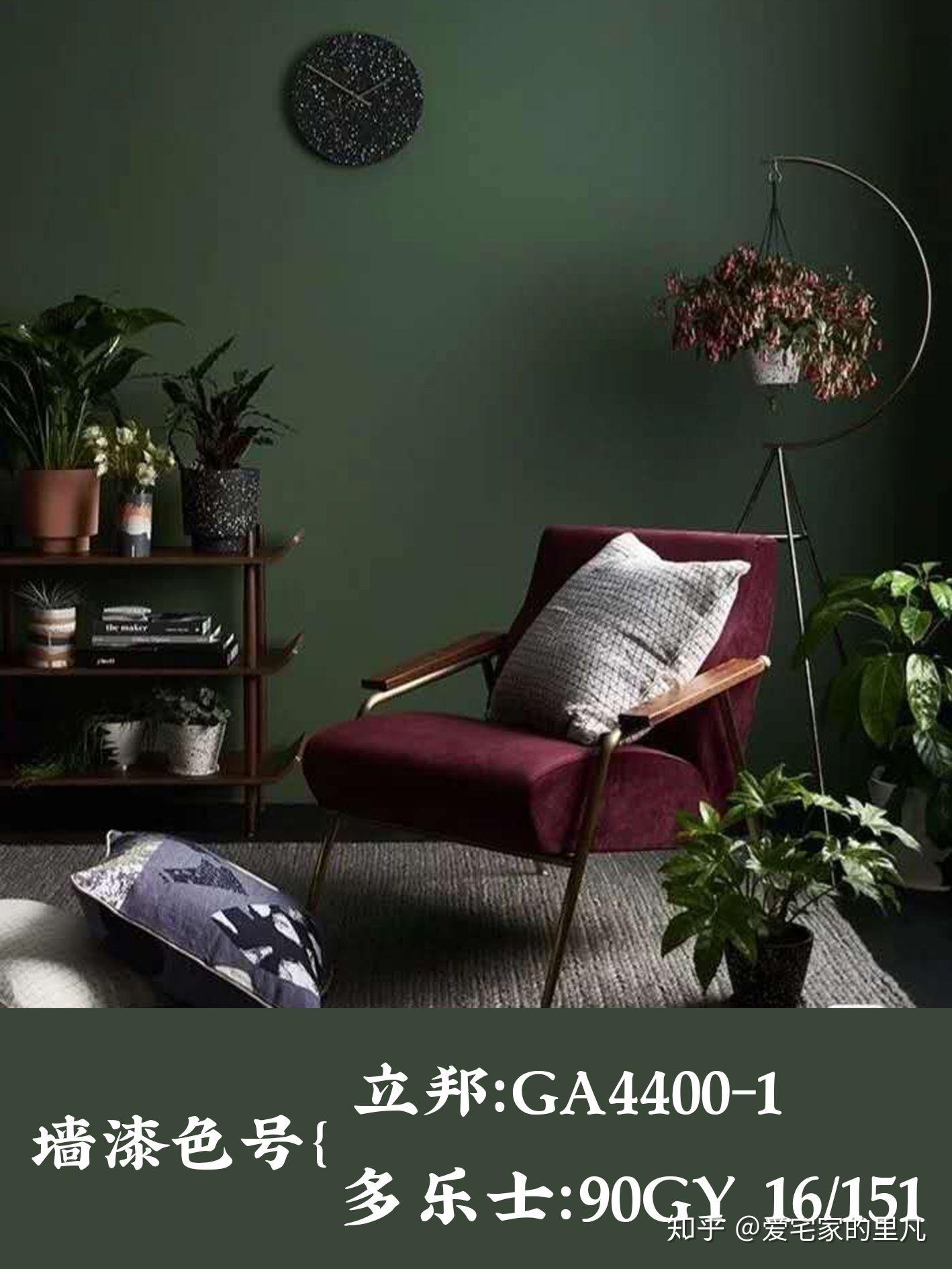 墙漆推荐||自然异域风情_无处不绽放的绿色（内附色号） - 知乎