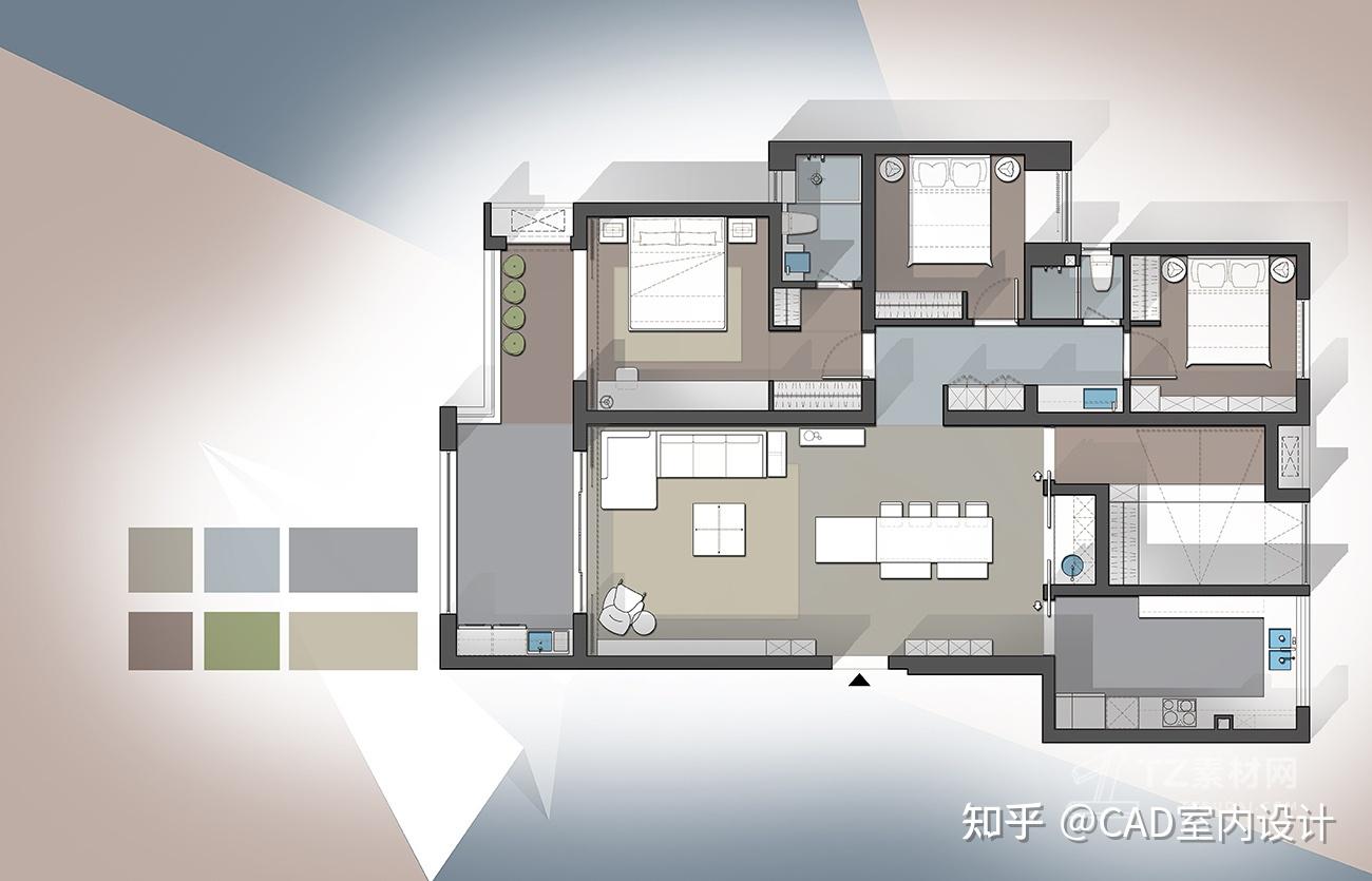 《 15种不同风格彩色平面图-psd源文件 》