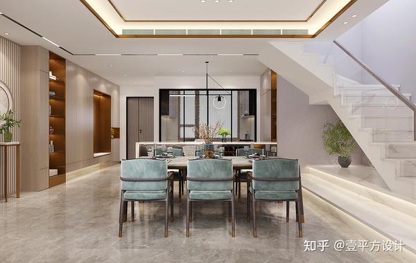 大连三鼎春天跃层装修设计——新中式风格 - 知乎
