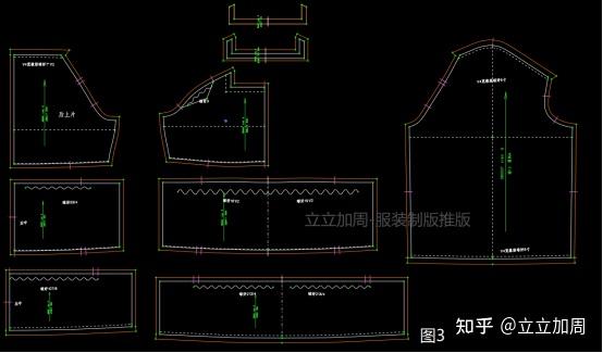 方领上衣裁剪图纸图片