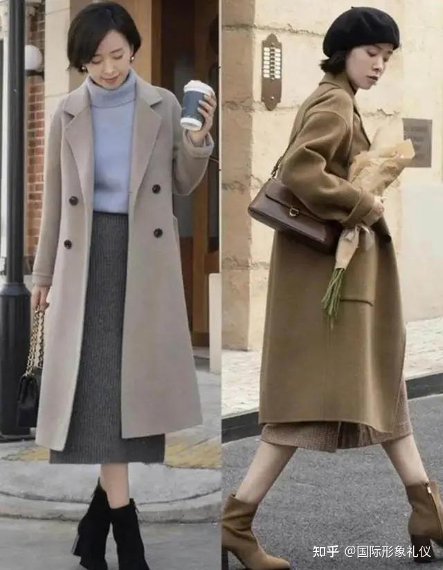 女人穿大衣光会买大牌没用选对下装才是关键