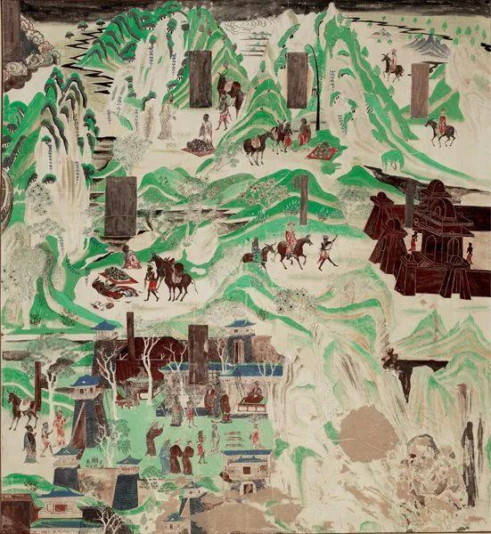 常书鸿也怀着一颗学习的心来到这里,不过他的临摹作品并不多,作为敦煌