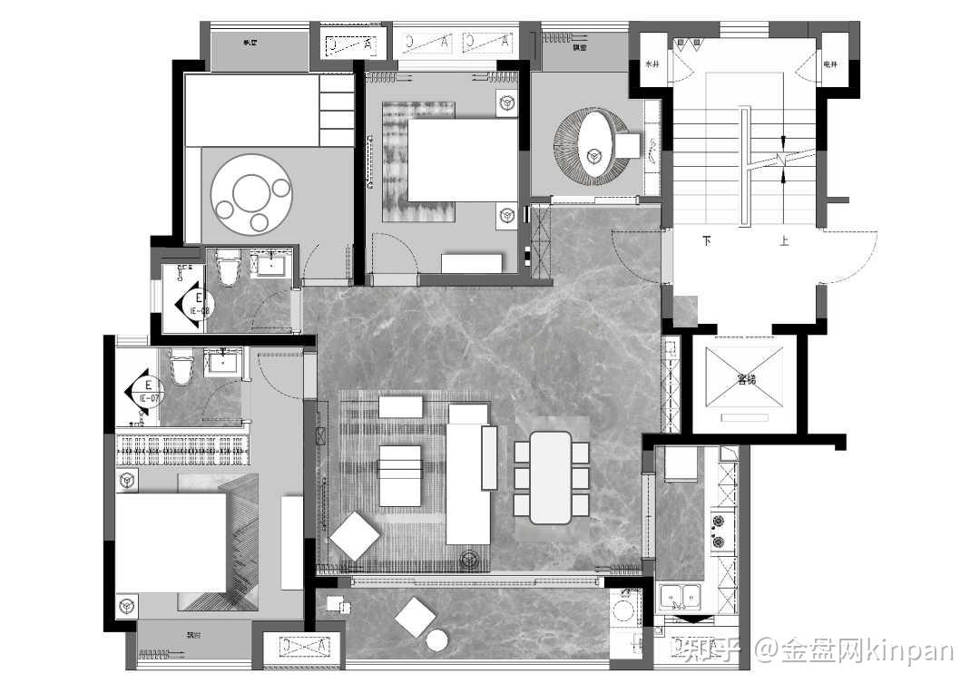 什么是横厅户型?推荐不同面积段的28个横厅户型案例