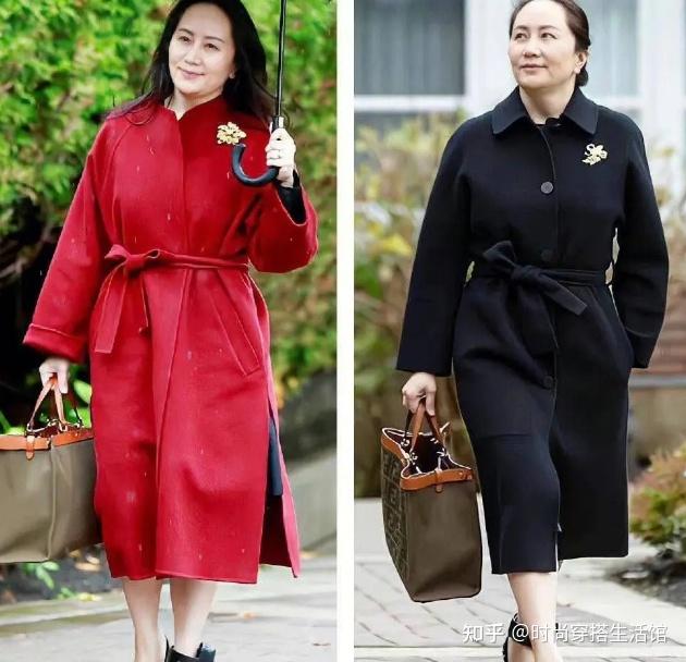 51岁孟晚舟真会打扮,秋冬光腿穿大衣配高跟鞋,却意外穿出高级感 - 知乎