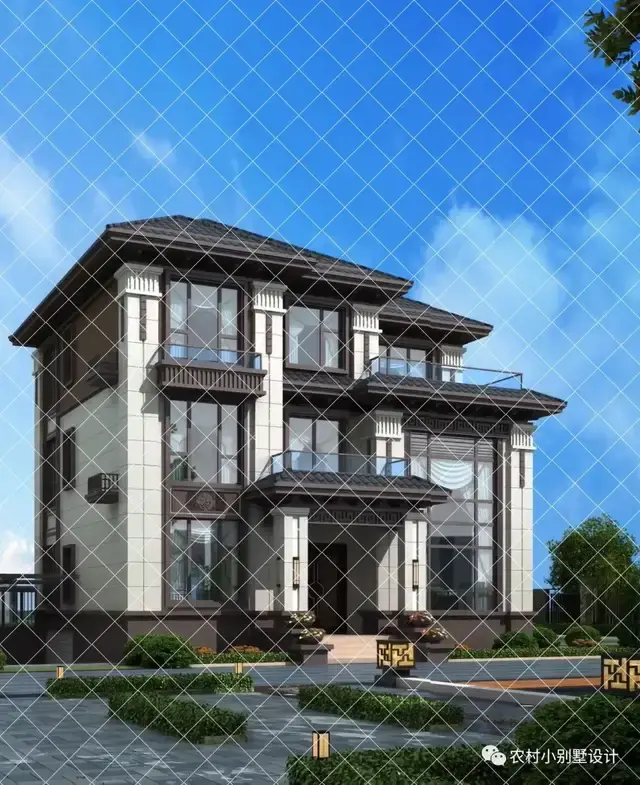 带电梯+复试客厅+三层新中式别墅，18套三层新中式带电梯自建房 - 知乎