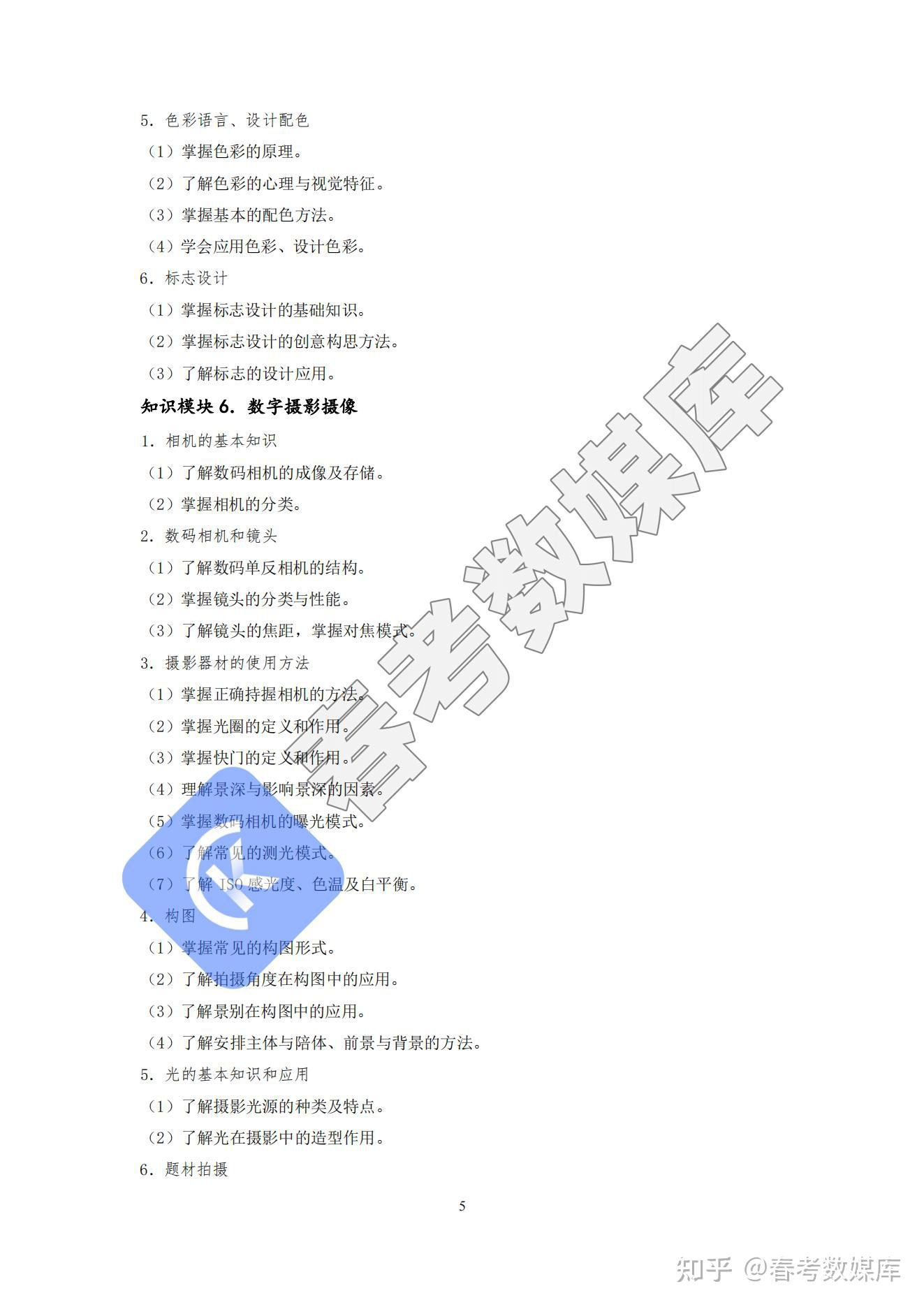 2025年山东春考单招数字媒体考纲变化分析! - 知乎
