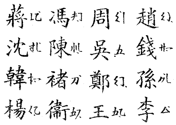 官话合声字母切音字的代表1900王照