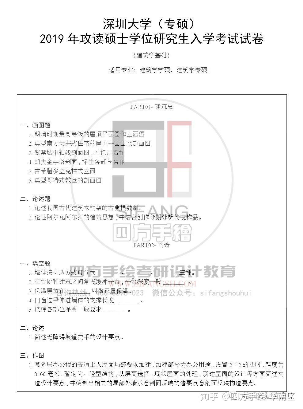 深圳大学建筑考研指南:深大建筑考研全面解读:深圳大学建筑专业招生目录+建筑招生分数线+历年快题真题 - 知乎