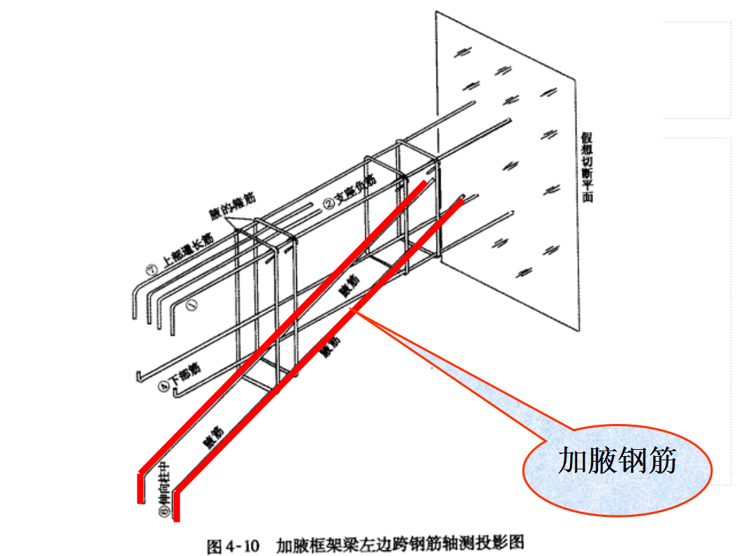 梁钢筋纵剖面图图片