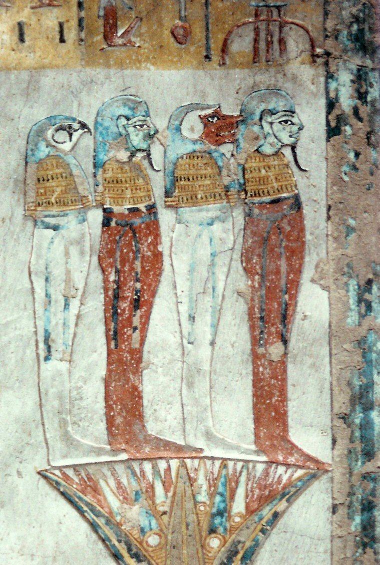 埃及帝王谷法老墓女法老twosret与setnakhte双墓彩绘壁画100多幅图
