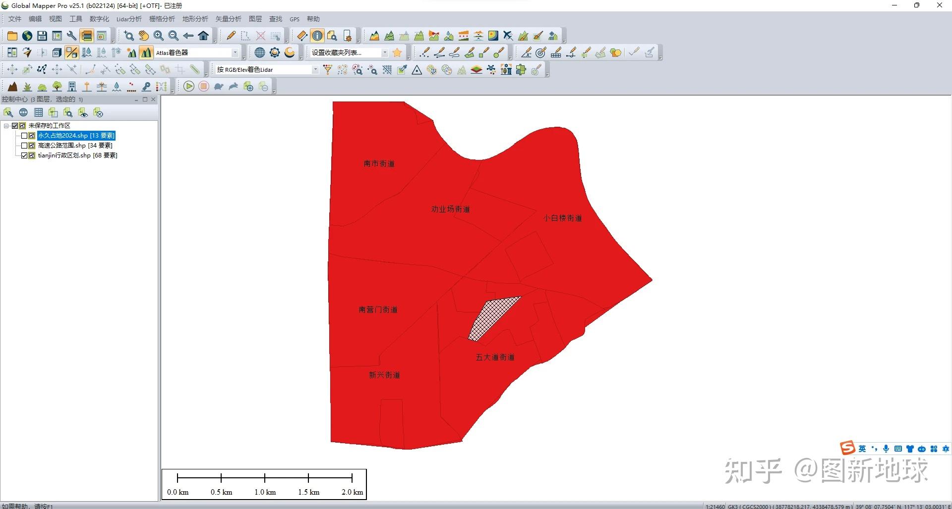 图斑或者道路如何单独显示名称在图斑上或者道路上