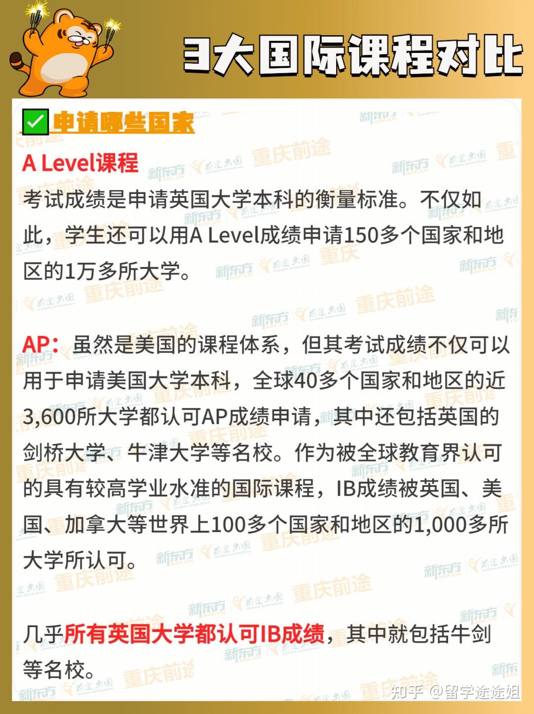 全篇干货！AP、IB、A level三大国际课程超全对比！ - 知乎