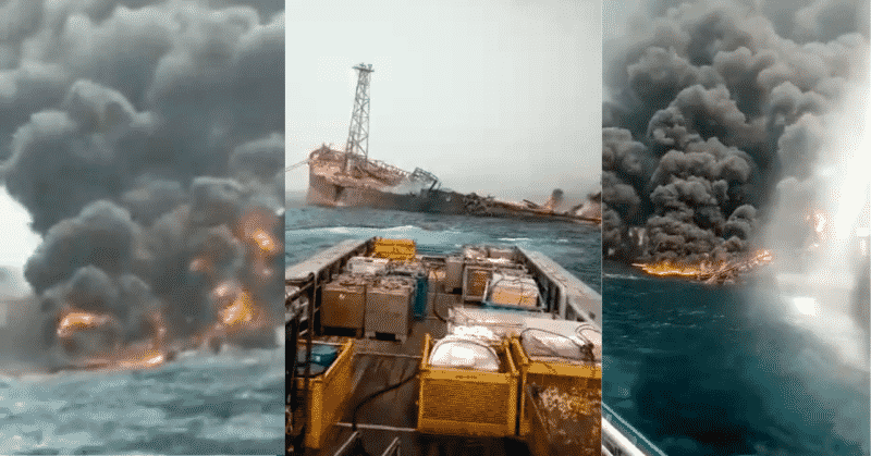 尼日利亚油轮发生火灾爆炸:船上10人中至少3人生还