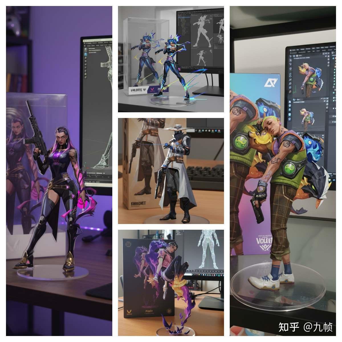 2026年用Nano Banana 生成了一些无畏契约（VALORANT）的手办图，效果真不错！