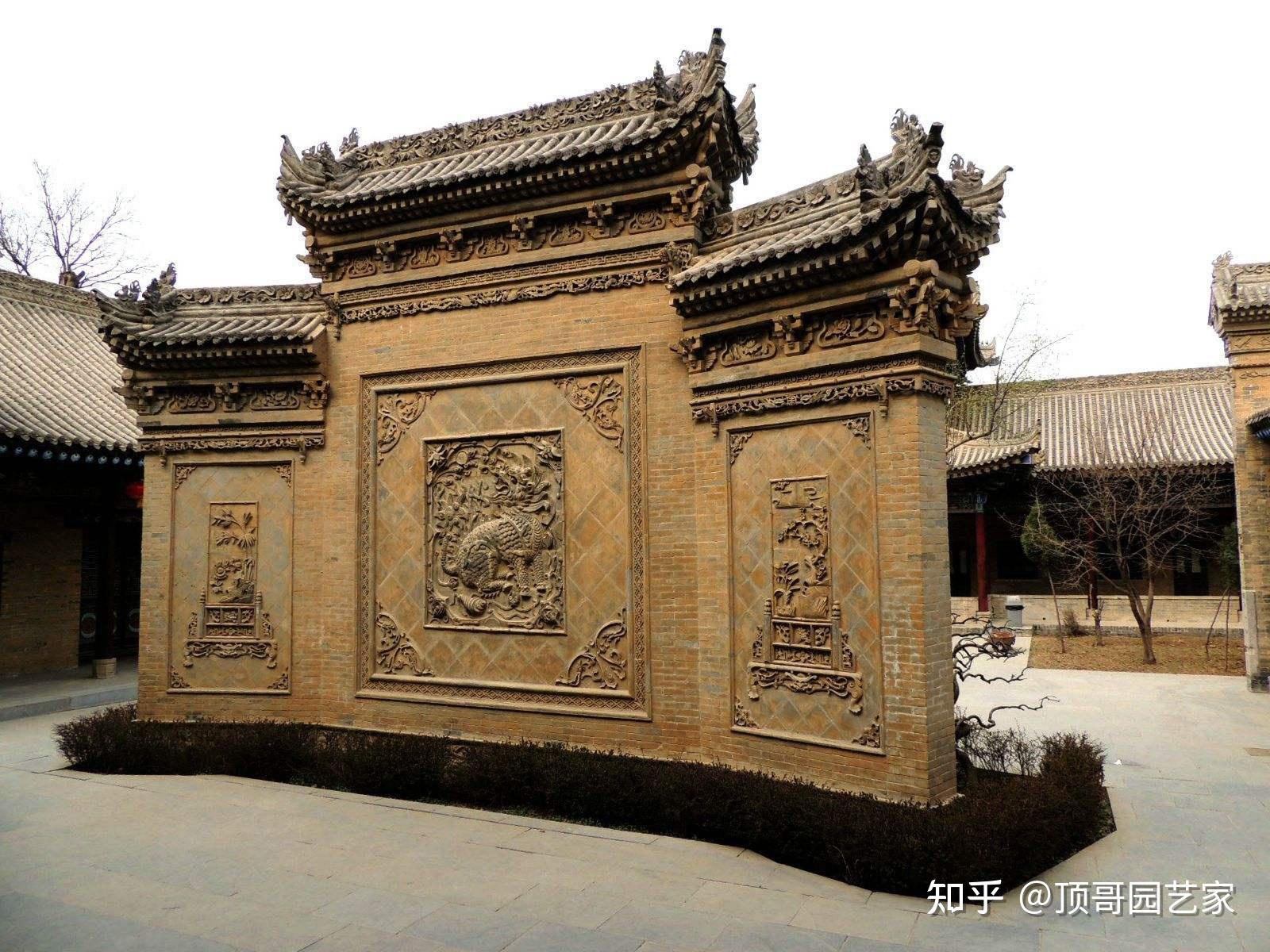古建筑影壁墙图片：唐语景观设计中式砖雕装饰材料-搜狐大视野-搜狐新闻